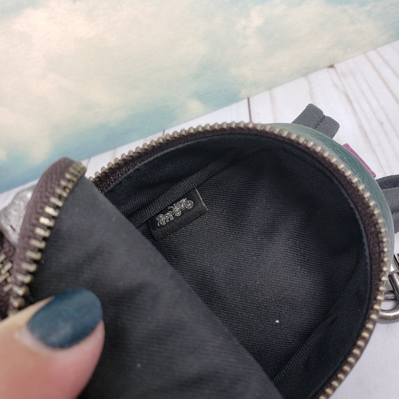 COACH Mini Backpack Keychain Bag Charm - Picture 8 of 8